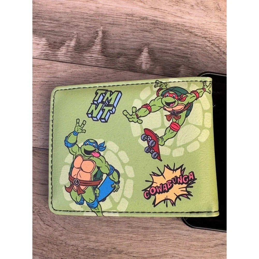 NIB Buckle-Down Men's Bi-fold Wallet - Teenage Mutant Ninja Turtles - Skateboard